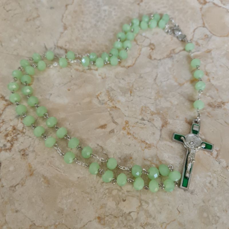 ROSARIO KRISTAL HIJAU MINT DOFF