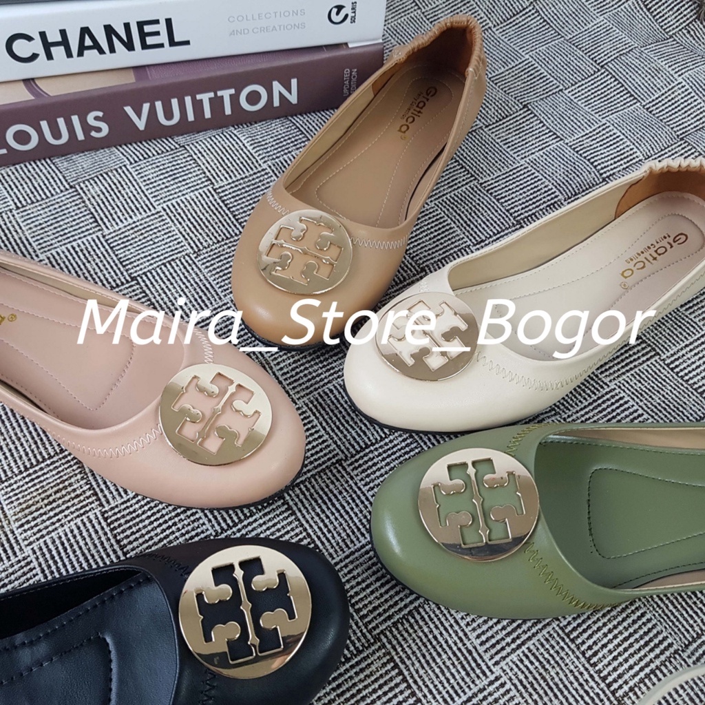 Sepatu Wanita Flat shoes Minnie travel.GRATICA