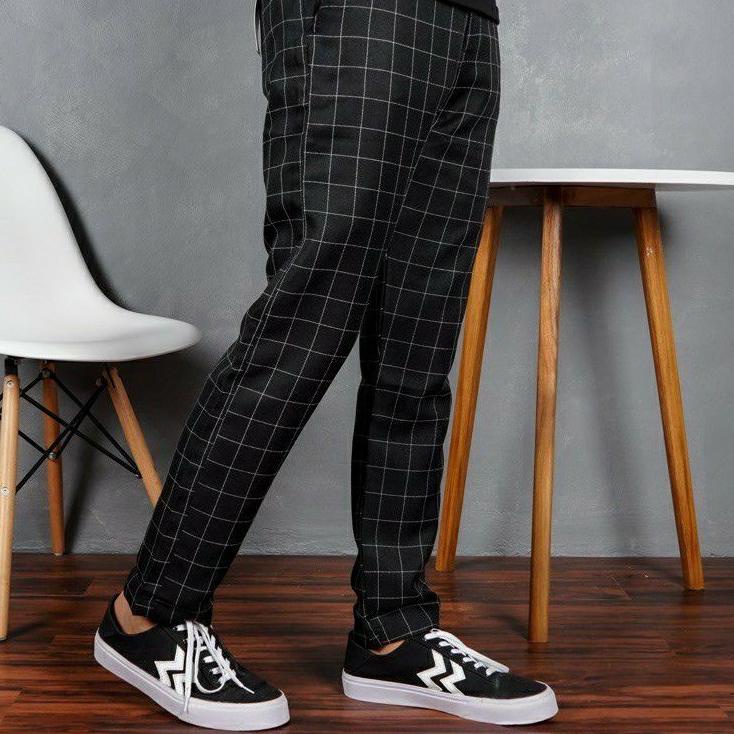 CELANA TARTAN + KAOS POLOS // tartan kotak kotak celana tartan kotak yang lagi trends masa kini cela