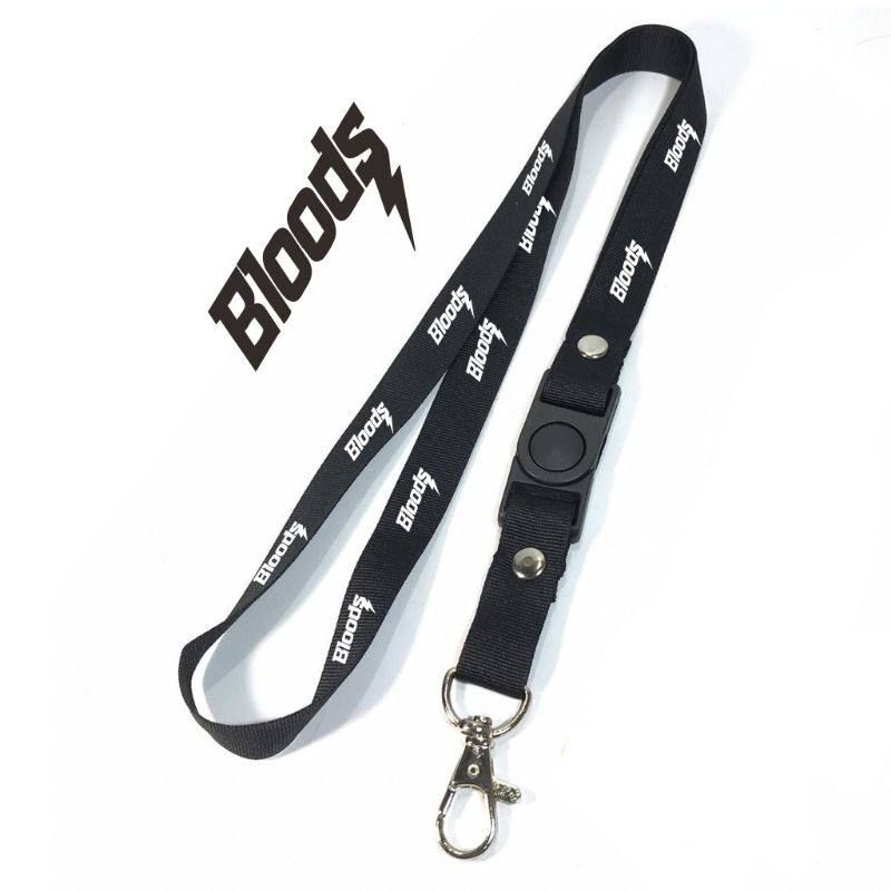

Gantungan kunci DISTRO BLOOS tali lanyard brand distro gantungan leher id card name tag