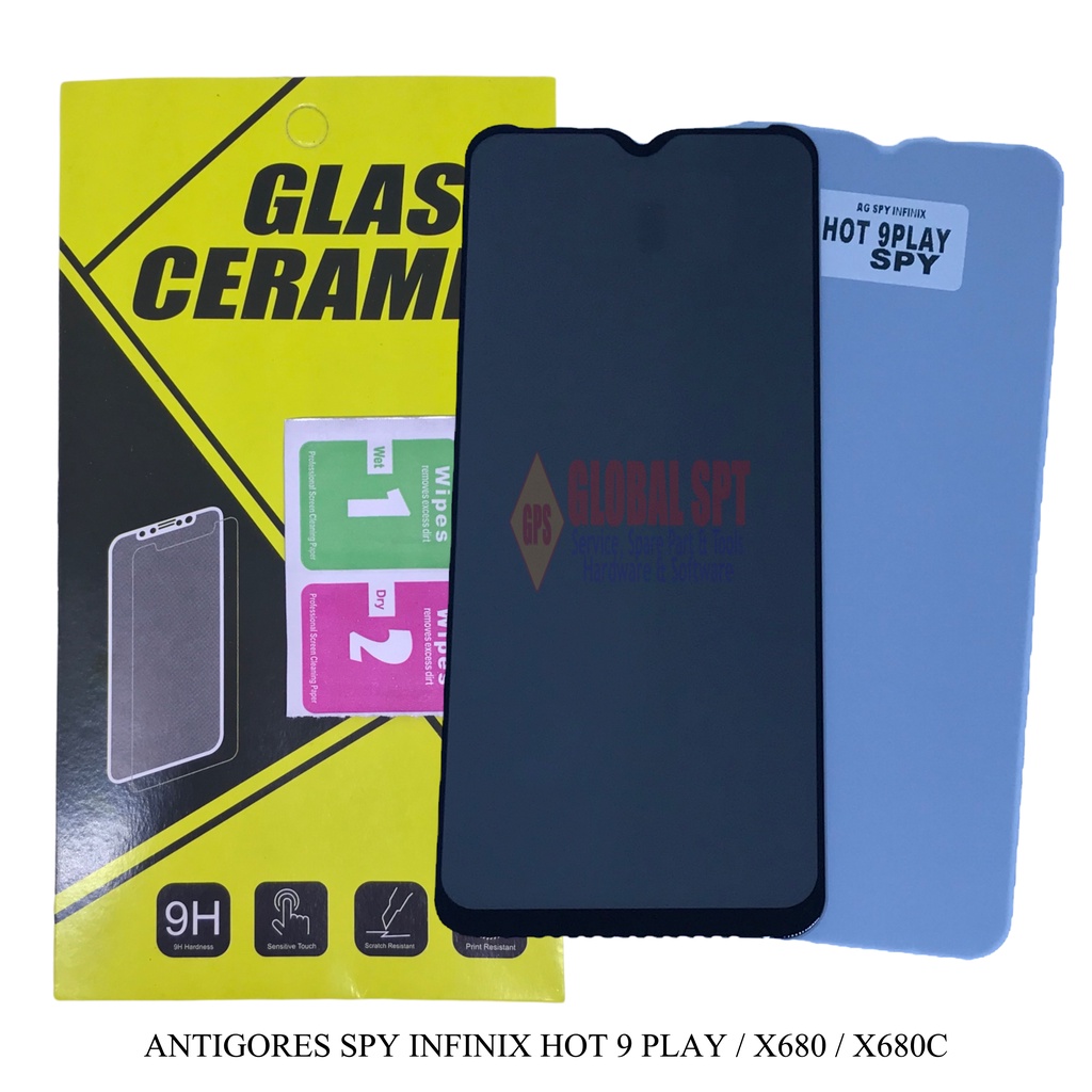 SPY INFINIX HOT 9 PLAY / ANTIGORES / TEMPERED GLASS INFINIX X680 / X680C