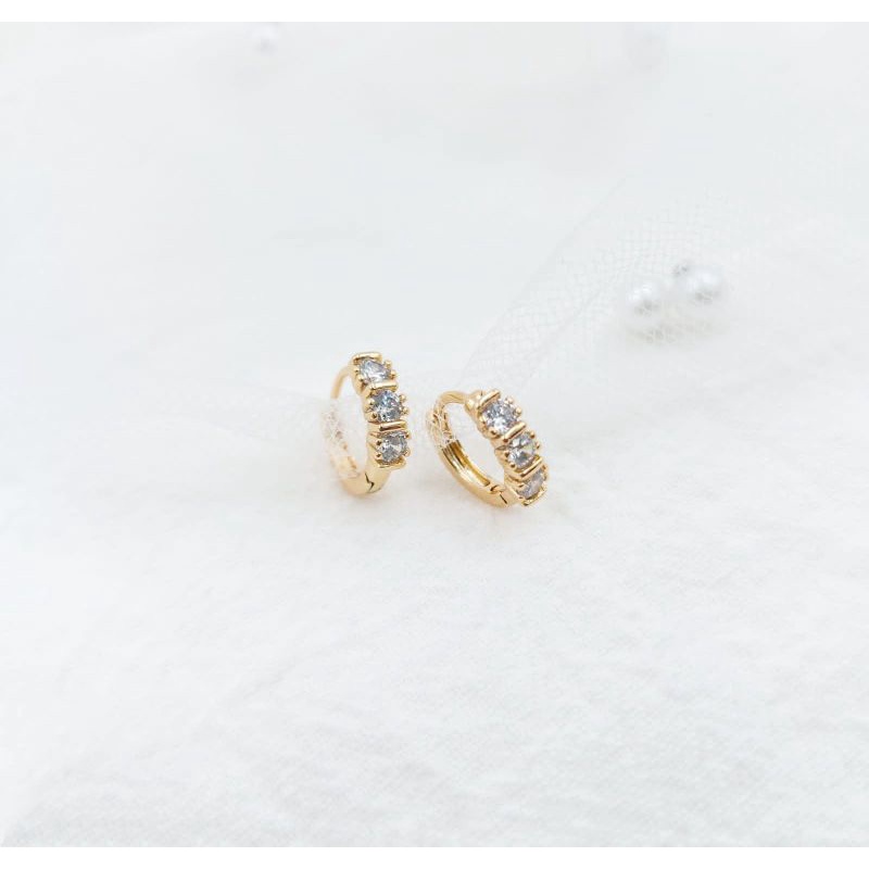 Xuping anting klip Gold /Anting kip emas