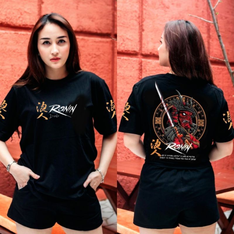 kaos original japanese style ronin samurai memphis origins pria / wanita