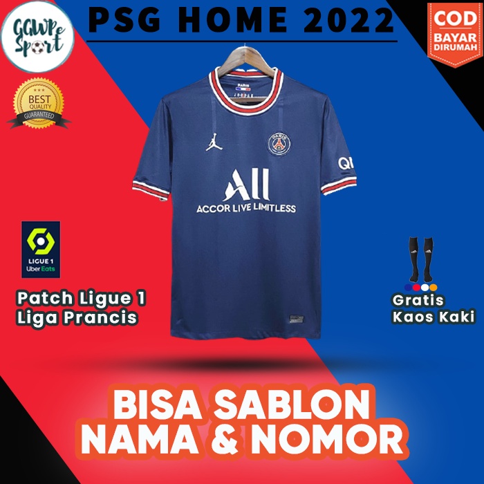 JERSEY PSG 2021 2022 HOME BIRU TERBARU GRADE ORI KUALITAS JAMINAN TERBAIK