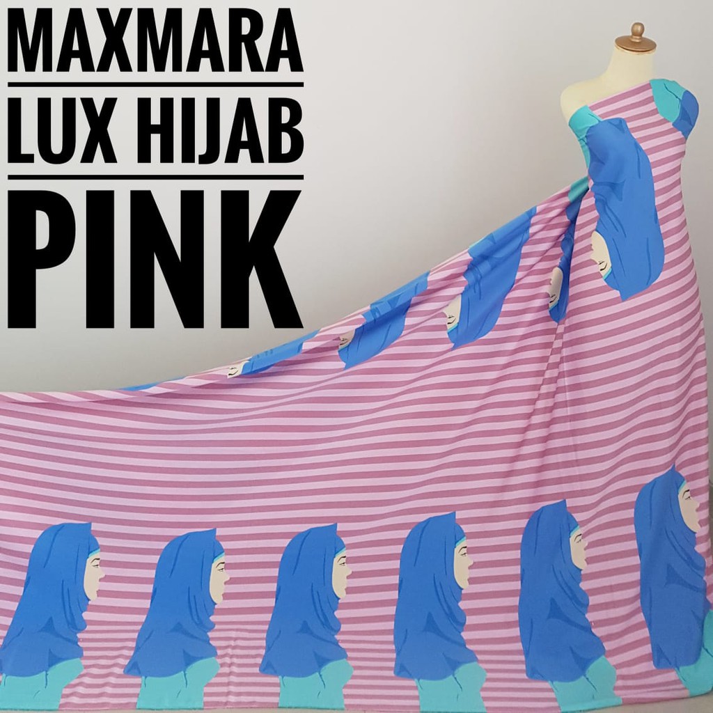 Kain Meteran Maxmara Lux Hijab Pink (0.5M)