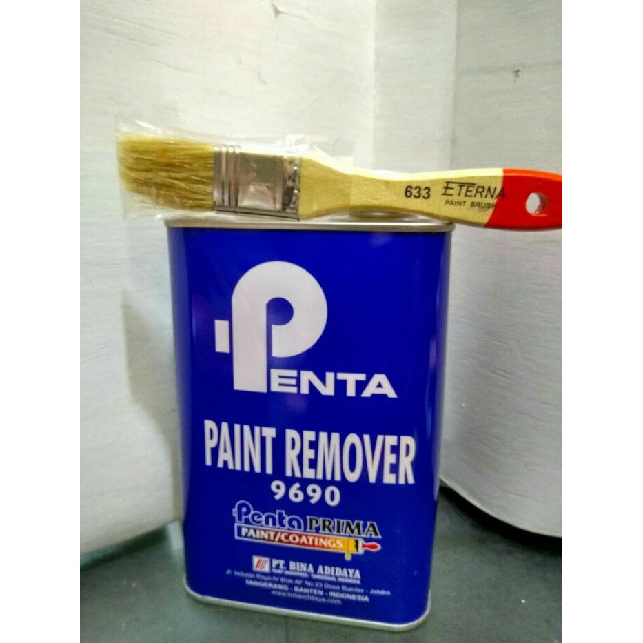 

penta paint remover 1liter / perontok cat bonus kuas 1inch