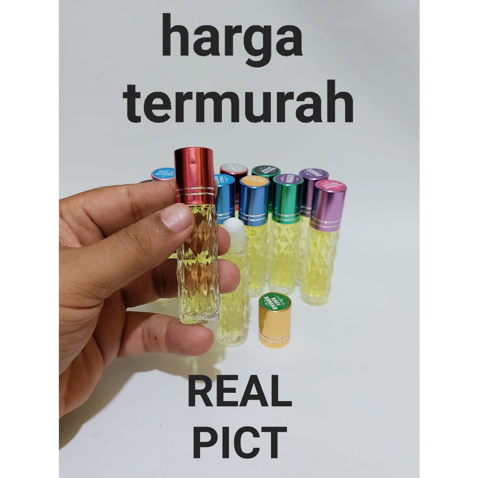 (7 ML) PARFUM ROLL ON BIBIT NON ALKOHOL 7 ML TERMURAH. KUALITAS DIJAMIN AWET. DENGAN BOTOL WAJIK 7 ML.(PART 1)