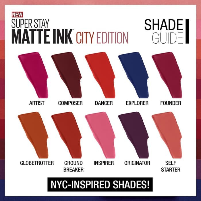 (WARNA TERBARU) MAYBELLINE SUPERSTAY MATTE INK - GROUND BREAK ORIGINAL