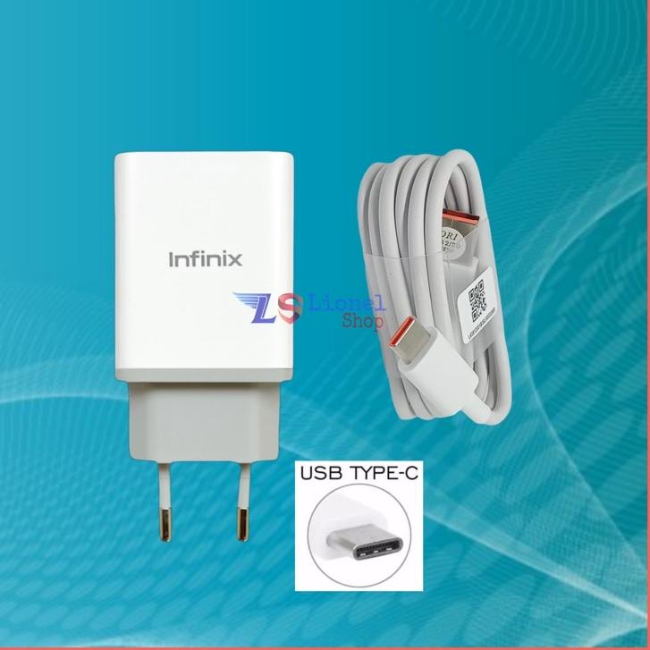 Langsung Beliii.. Charger Infinix Original Type C Fast Charging Infinix Note 8 - Note 10 Pro - Note 