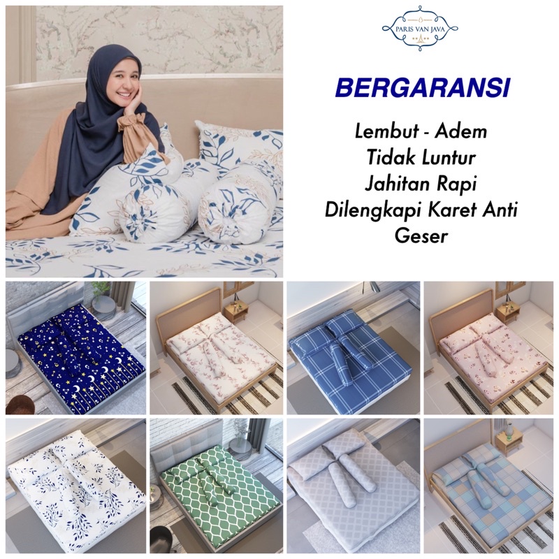 Sprei Paris Van Java Bedding 20cm seprei microtex polyester disperse tidak luntur