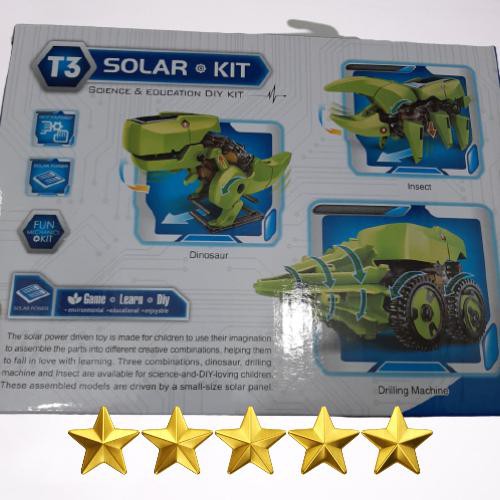 toys / mainan mainan edukasi robot 3 in 1 solar