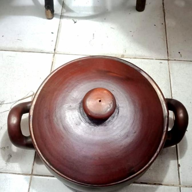 panci tanah liat masak obat herbal(diameter 25cm) _Termurah