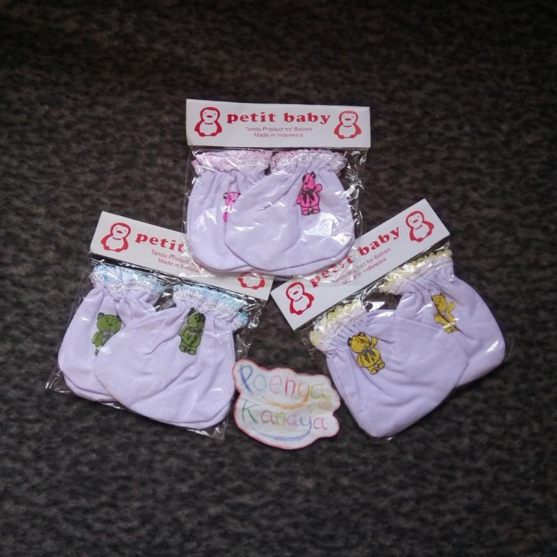 3 SET PETIT BABY SARUNG TANGAN +SARUNG3 KAKI