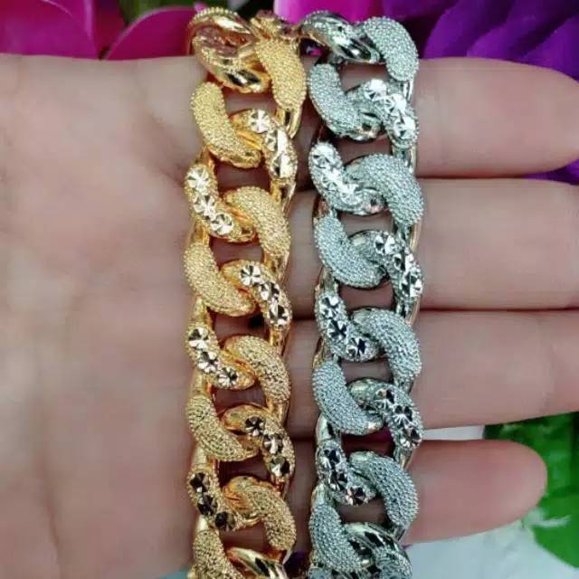 Xuping Gelang tangan dewasa rantai sisik cantik gold / silver