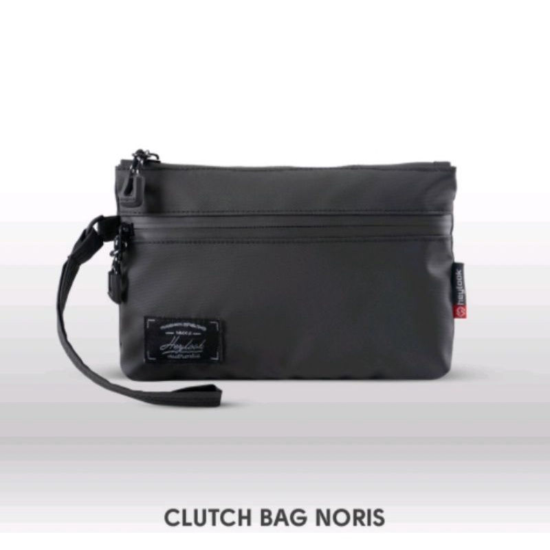 Clutch Bag Pria Noris Waterproof Keren Warna Hitam