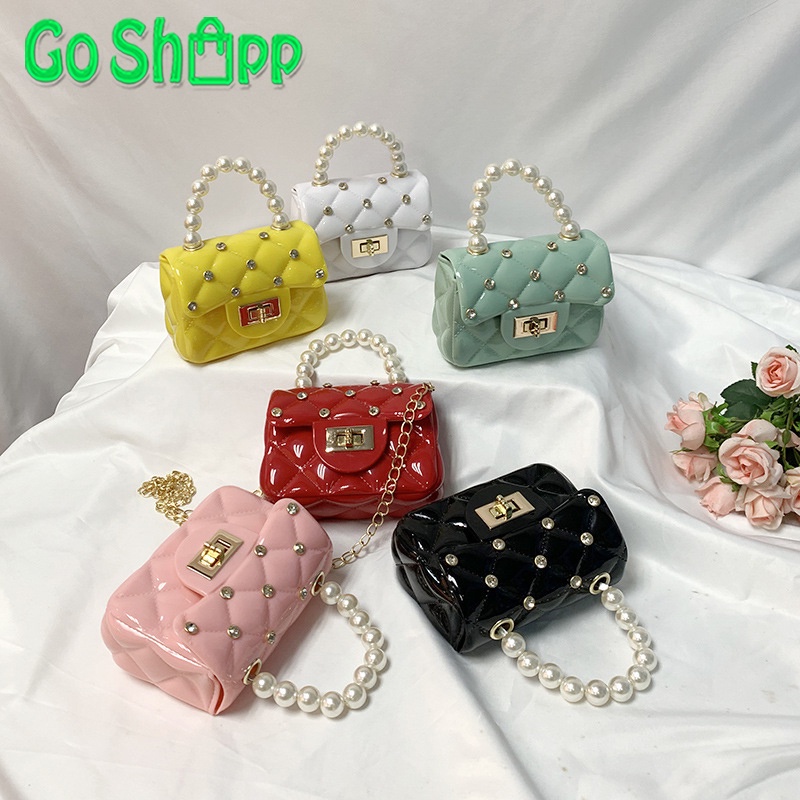 Tas Jelly Mini Diamond Import - Jelly Bag Mutiara Diamond - Jelly Bag Mini Fashion Korea [JL04]