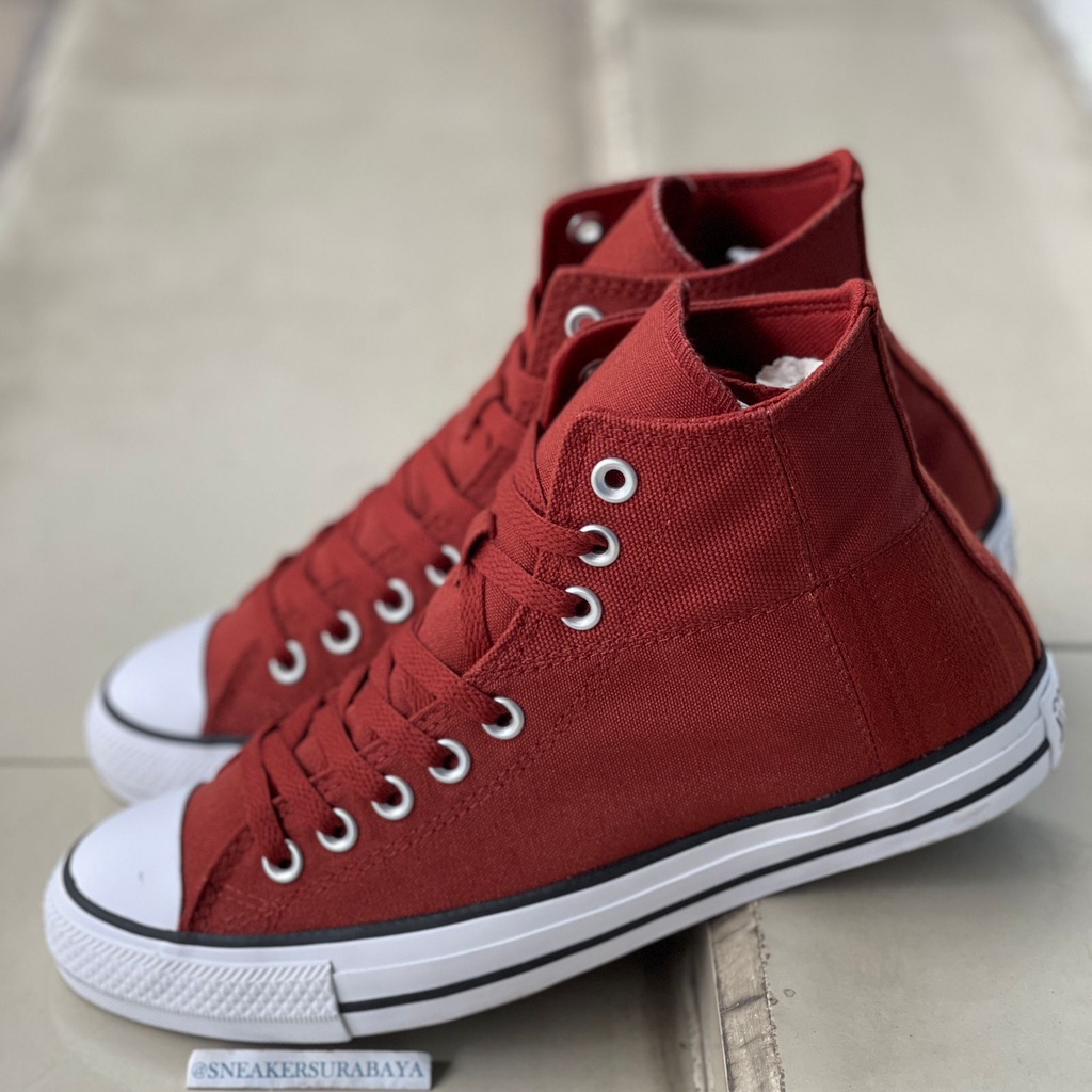 Converse CTAS Hi Mixed Material Pop Stitch Dark Terracotta