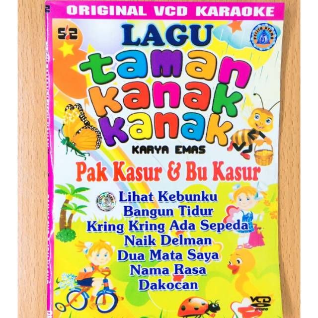 Murah banget VCD original karaoke lagu anak karya emas pak kasur