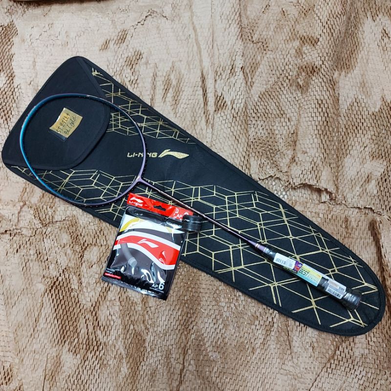 Raket Badminton Lining Super Force 84 lt+ blue/gold