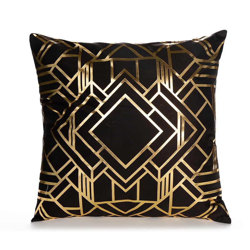 Black Series Pillow Cushion Cover / Sarung Tutup Bantal Sofa Berudru Motif Modern Minimalis