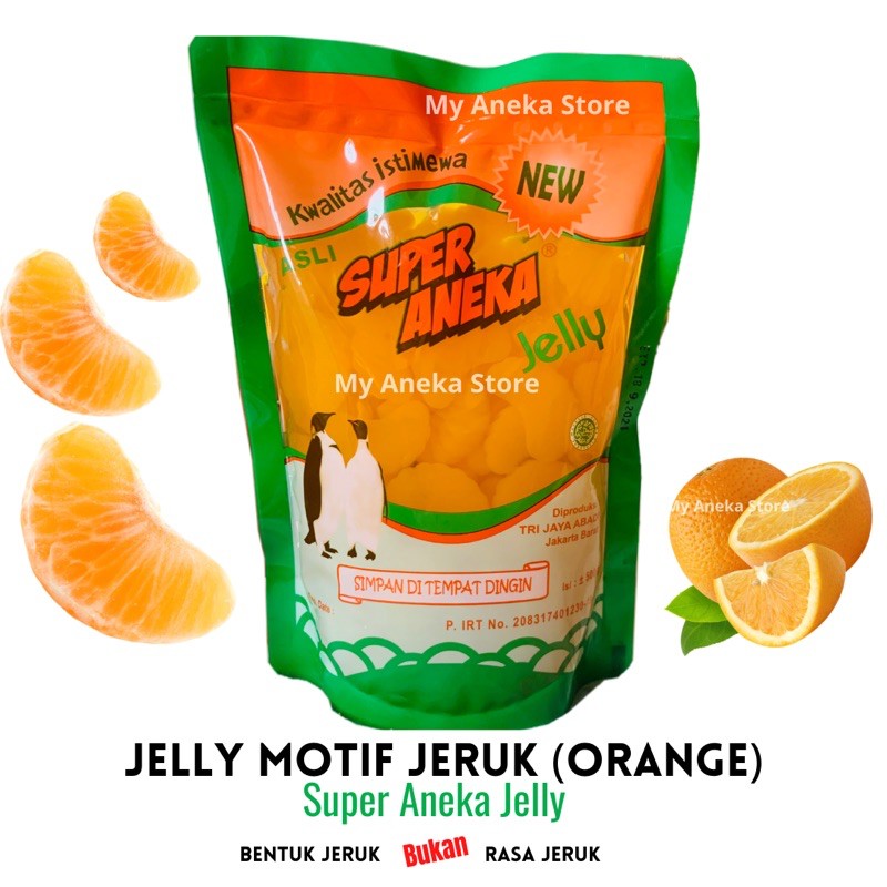 Jelly motif jeruk /jeruk mandarin / orange “Super Aneka Jelly”