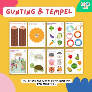 Jual Koleksi Printable Aktivitas Menggunting & Menempel 66 Lembar Kerja