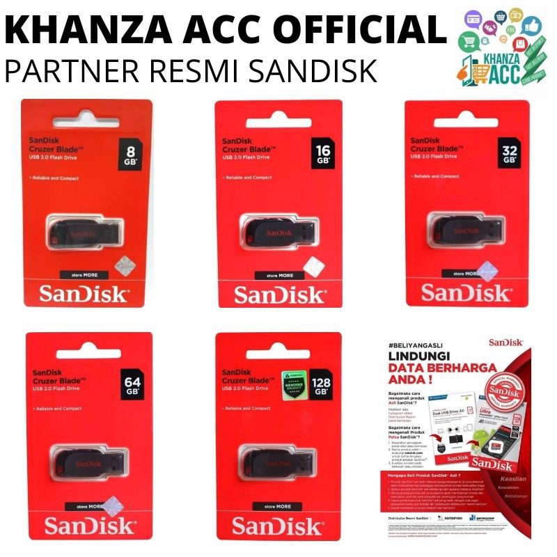 PROMO EXLUSIVE FLASHDISK SANDISK CRUZER BLADE DAN SANDISK DUAL DRIVE OTG 8GB 16GB 32GB 64GB