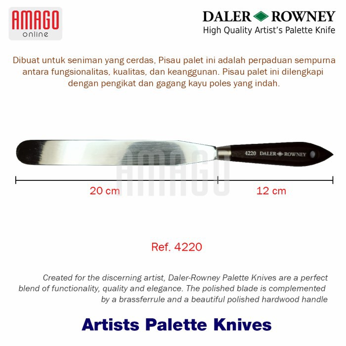 PISAU PALET DALER-ROWNEY - ARTISTS PALETTE KNIFE - 4220 - 803004220