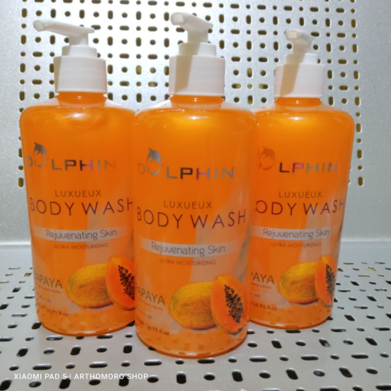 dolphin papaya 500ml body wash