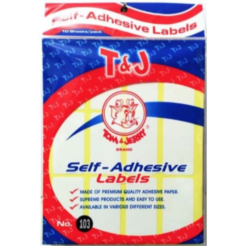 

Label Stiker Nama Tom and Jerry No 103 Self Adhesive Label