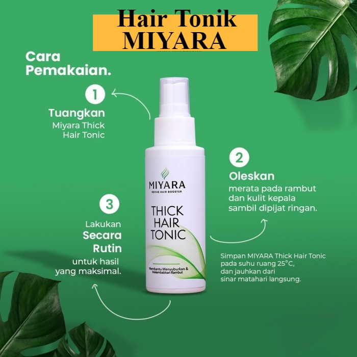 MIYARA Hair Tonic - Perawatan Rambut, Penumbuh Rambut &amp; Vitamin Untuk Menyuburkan Rambut Anti Rontok (bayar COD)