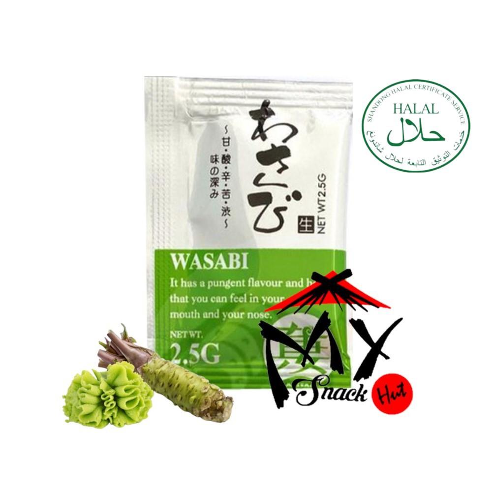 

WASABI SACHET 2.5GR - MASUMA NERI PASTA JAPANESE GREEN HORSERADISH RADISH MINI - SUSHI LOBAK HIJAU JEPANG WASABIA HALAL Berkualitas