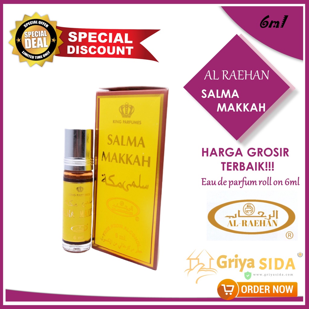 Parfum Salma makkah 6ml alraehan aroma SALMA al raehan mirip al rehab parfum Harga grosir PROMO!!