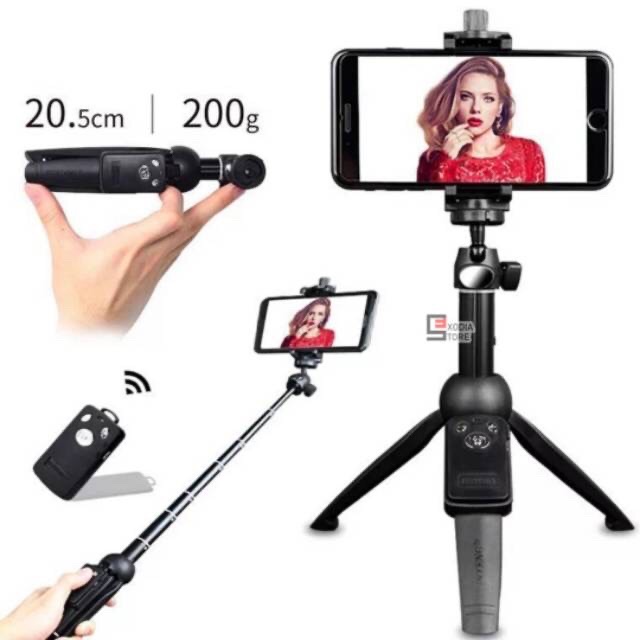 TONGSIS bluetooth TRIPOD  3 in 1 Tongsis Bluetooth With Remote Mini S03