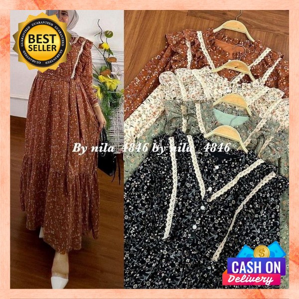 Baju Lebaran Muslim Wanita Gamis Wanita Import Games Remaja Terbaru 2023 Ghamis Muslim Kekinian Baju