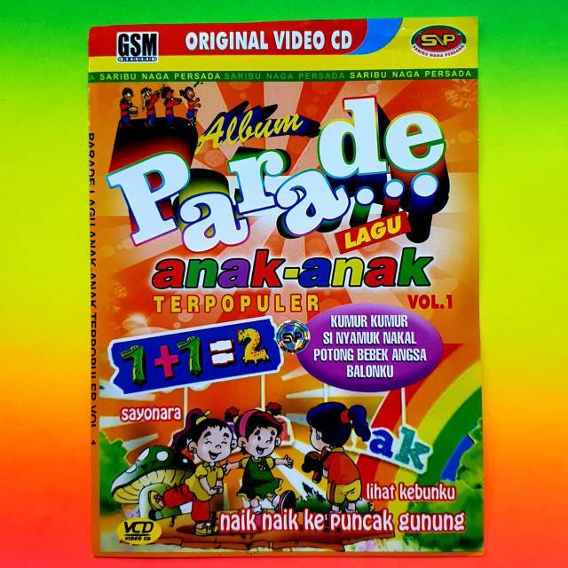 VCD ORIGINAL VIDEO MUSIK LAGU ANAK ANAK TERPOPULER