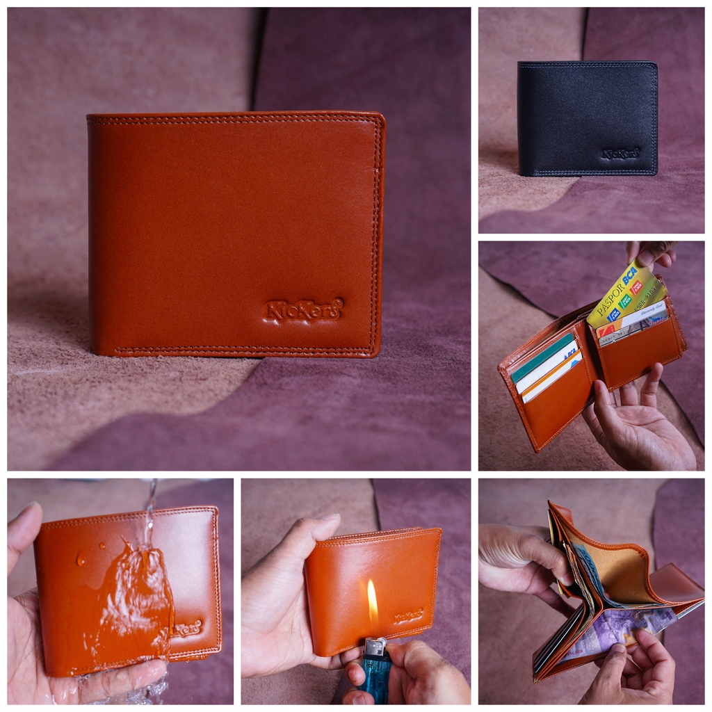 DOMPET PRIA KULIT SINTETIS LANDSCAPE WALLET D001