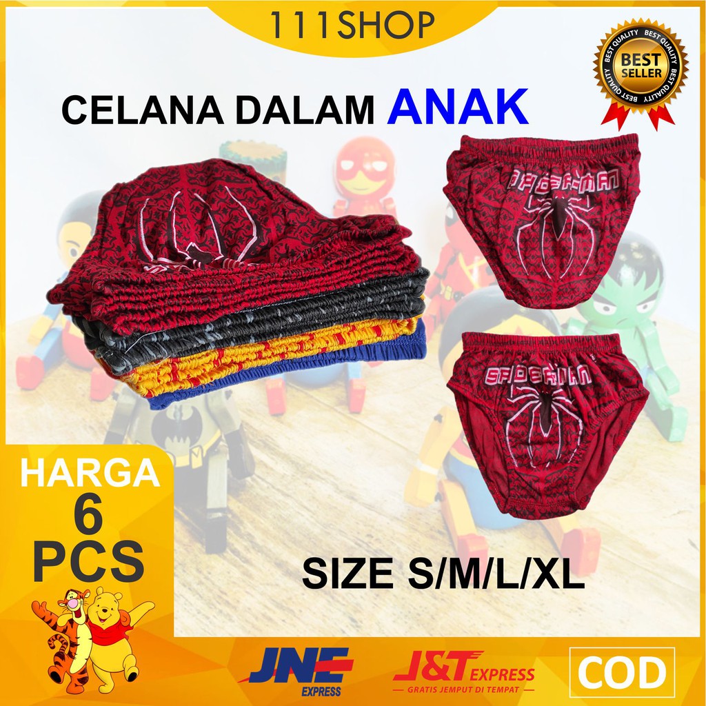 Celana Dalam Anak Laki-Laki Karakter Gambar Depan (Ada Ukuran Size)