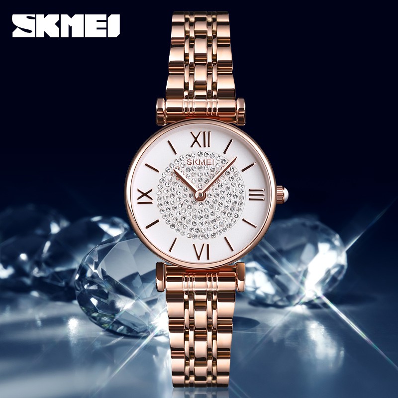 SKMEI 1533 Jam Tangan Wanita Analog Tali Stainless WATCHKITE WKOS