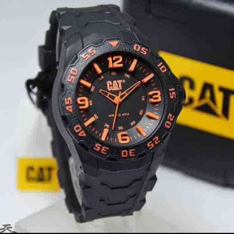 Jam Tangan Pria Wanita CAT Caterpillar LB 111.21.134 ORIGINAL RUBBER Strap Murah Sport