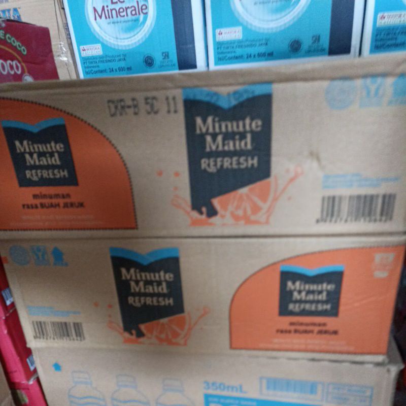 Minute Maid Refresh Rasa Jeruk 270 ML - 1 dus isi 24