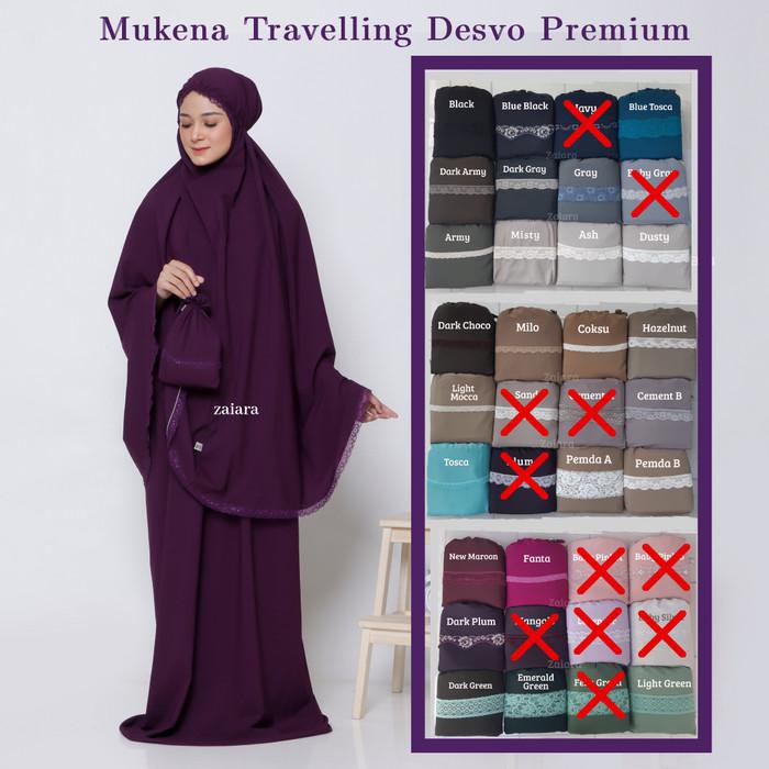 zaiara mukena travelling parasut premium terbaru