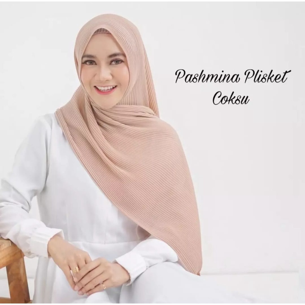 Jilbab Pashmina Plisket Hyget/Pashmina Plisket Premium Terbaru