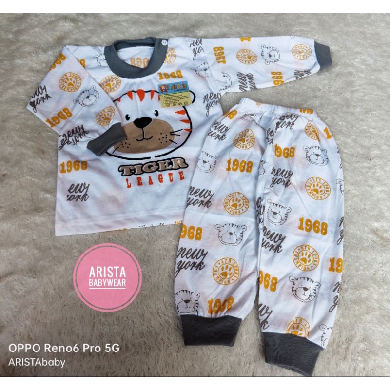 SHEILAbaby - setelan panjang bayi motif baby tiger1968