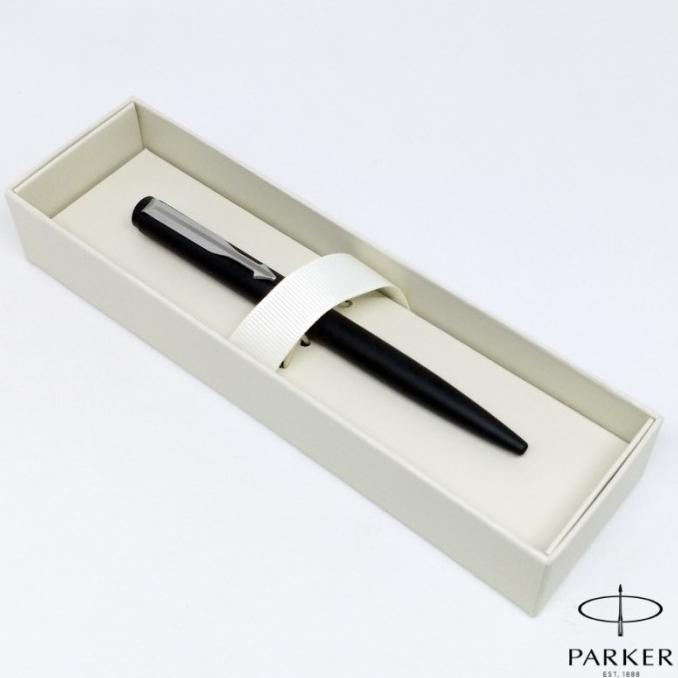 

---Terbartu--- Pulpen Parker Vector Matte Black Chrome Trim (Klip Silver) Ball Point
