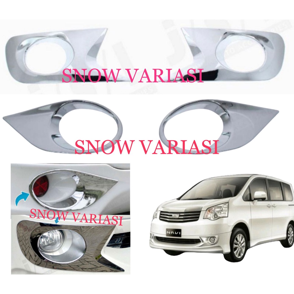 Paket Foglamp Reflektor Toyota Nav1 Nav 1 Cover Chrome JSL