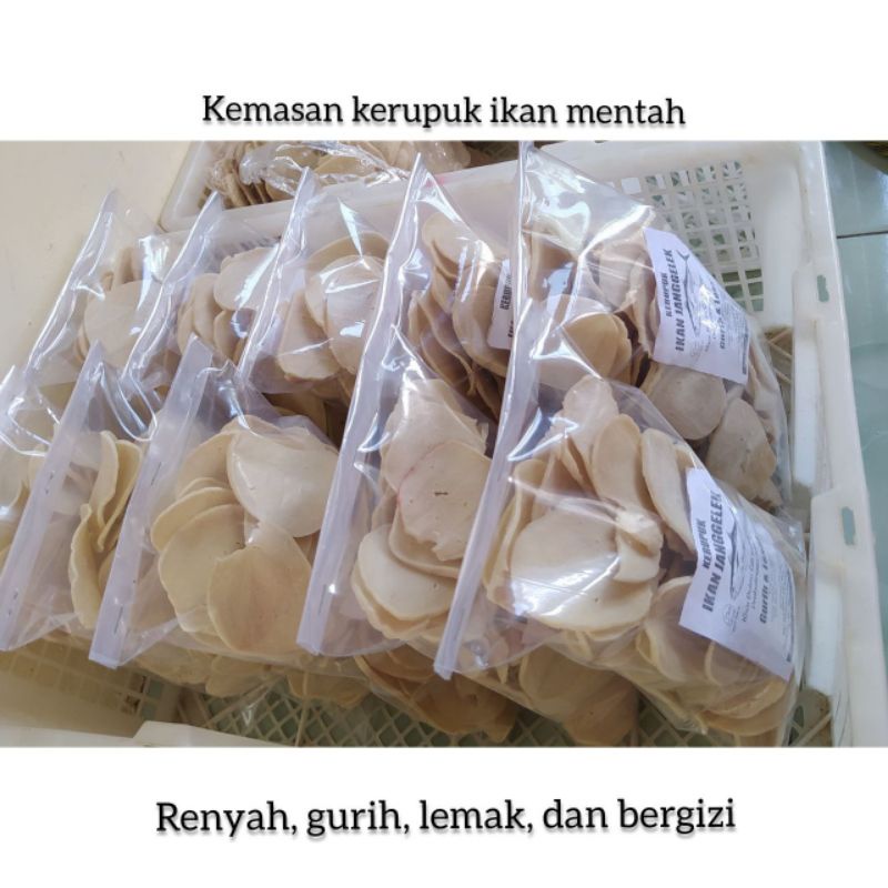 

250 Gram/ Kerupuk Mentah Ikan Jenggelek Khas Gili Ketapang