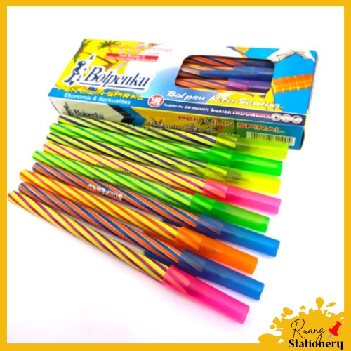 

BOLPENKU Pena Lilin/Ulir Hitam [1 Kotak isi 12 Pcs]
