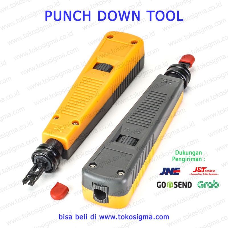 IMPACT AND PUNCH DOWN TOOL GREY ORANGE 110 NETWORKING PUNCH TOOL KIT