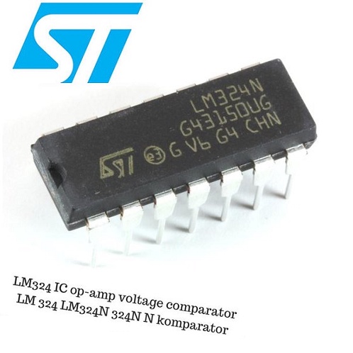 IC LM 324N LM 324 LM324N Low Power Quad OP-Amp Genuine ST Low Power Quad Op Amp DIP 14 IC